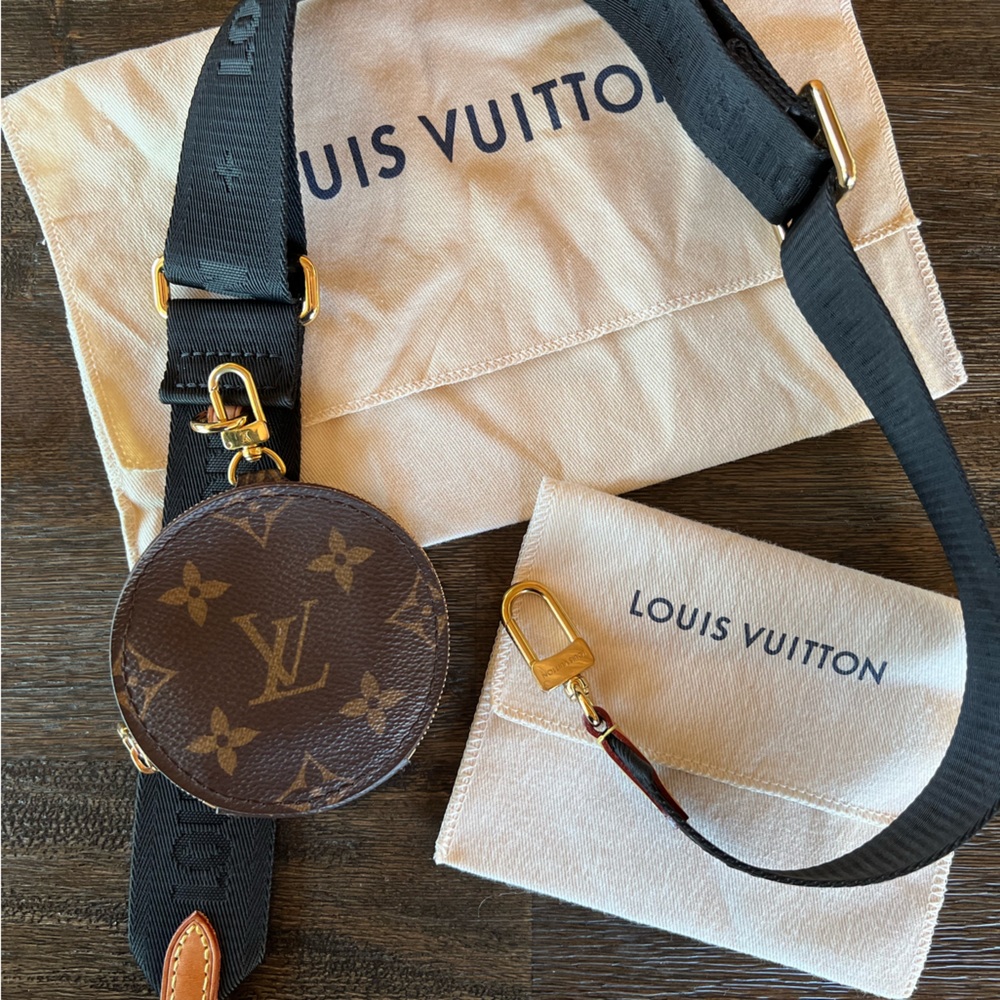 Louis Vuitton Bandouliere Black Strap with Coin Purse